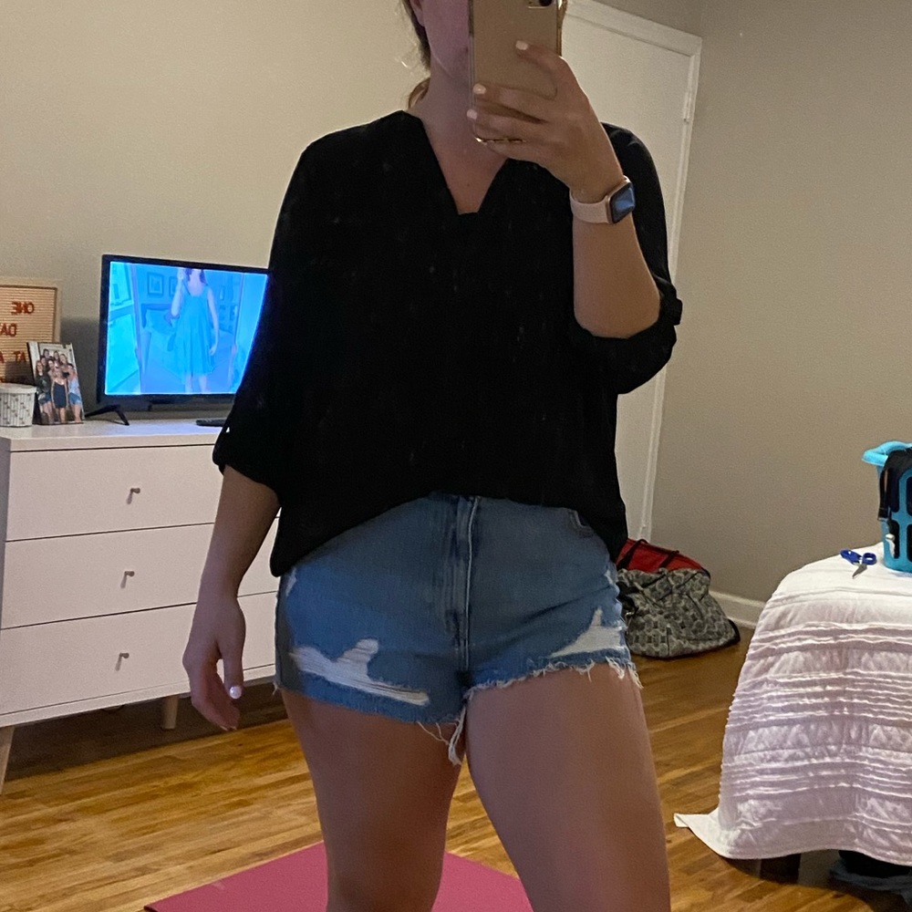 Vera Wang Black Blouse